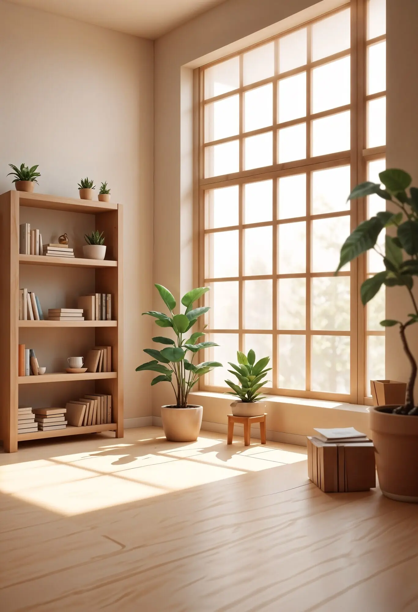 Gemütliches Lesezimmer in 3D